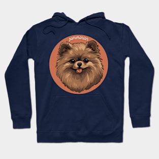 Pomeranian Dog Breed Cursive Graphic Hoodie